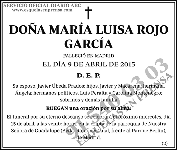 María Luisa Rojo García